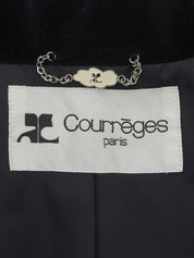 ツイードロゴボタンジャケット ブラック/マルチ