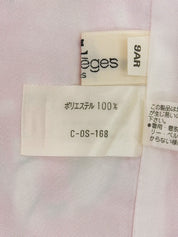 フラワーチェックパターンノースリーブワンピース ピンク