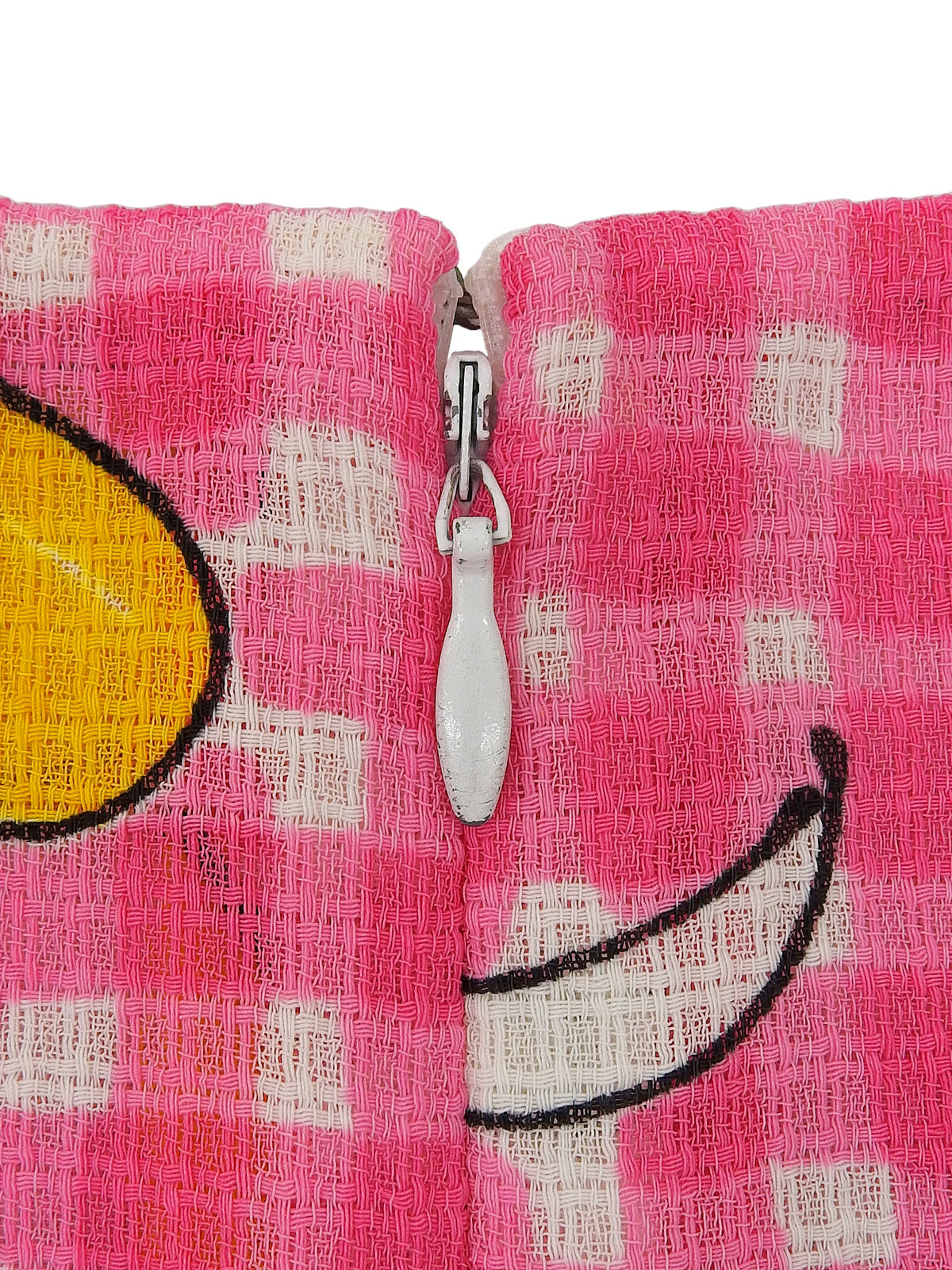 フラワーチェックパターンノースリーブワンピース ピンク