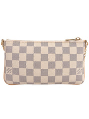 2011 帆布 Damier Pochette Milla MM Azur