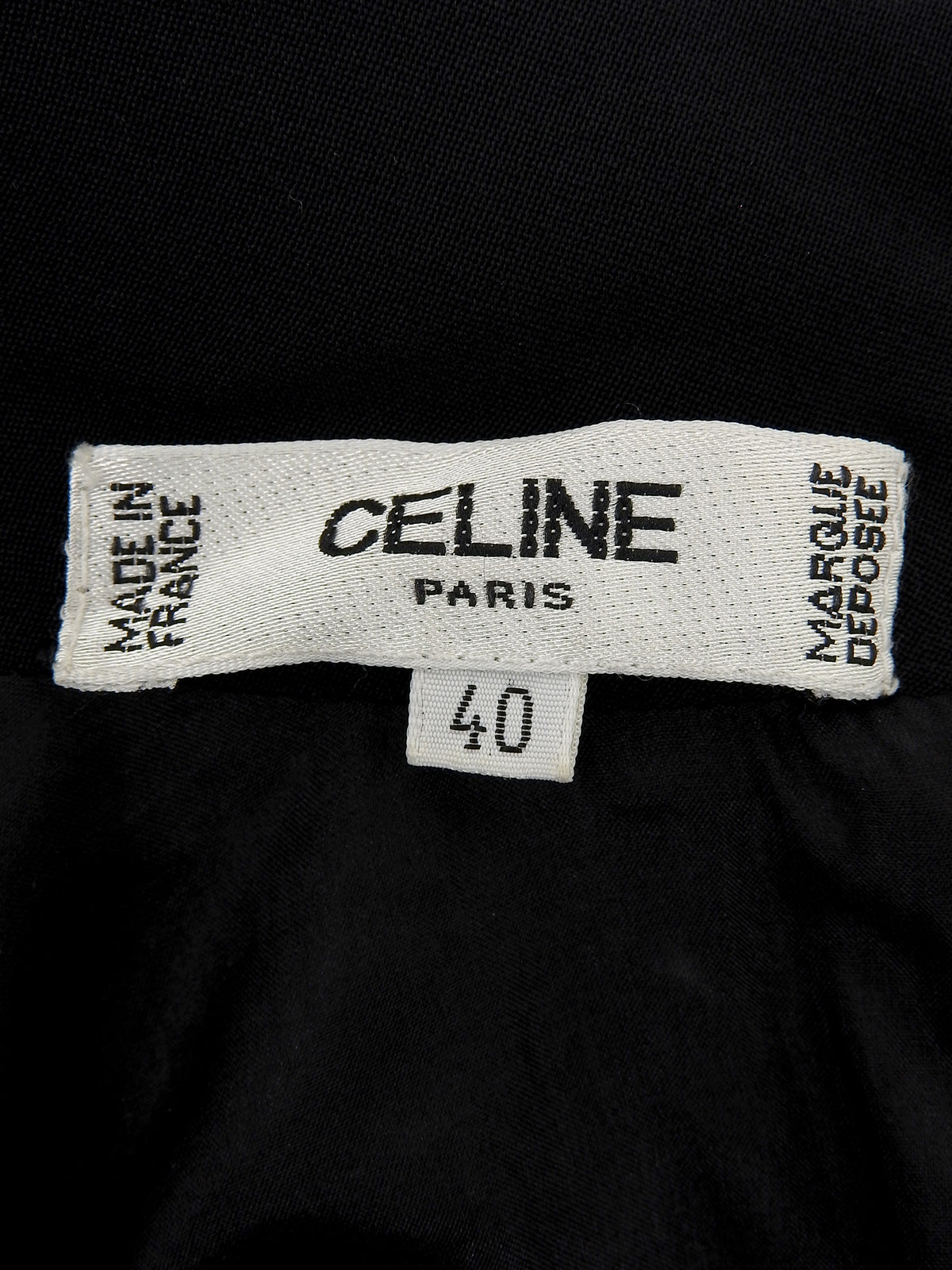 Triomphe Charm Silk Dress in Black