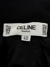 Triomphe Charm Silk Dress in Black