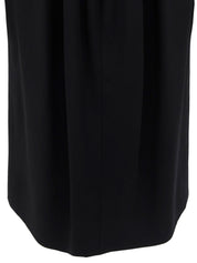 Triomphe Charm Silk Dress in Black