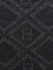 ウールFFズッカパターン半袖ニットトップス グレー