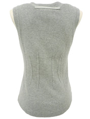 ウエストシェイプデザインノースリーブトップス グレー