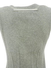 ウエストシェイプデザインノースリーブトップス グレー