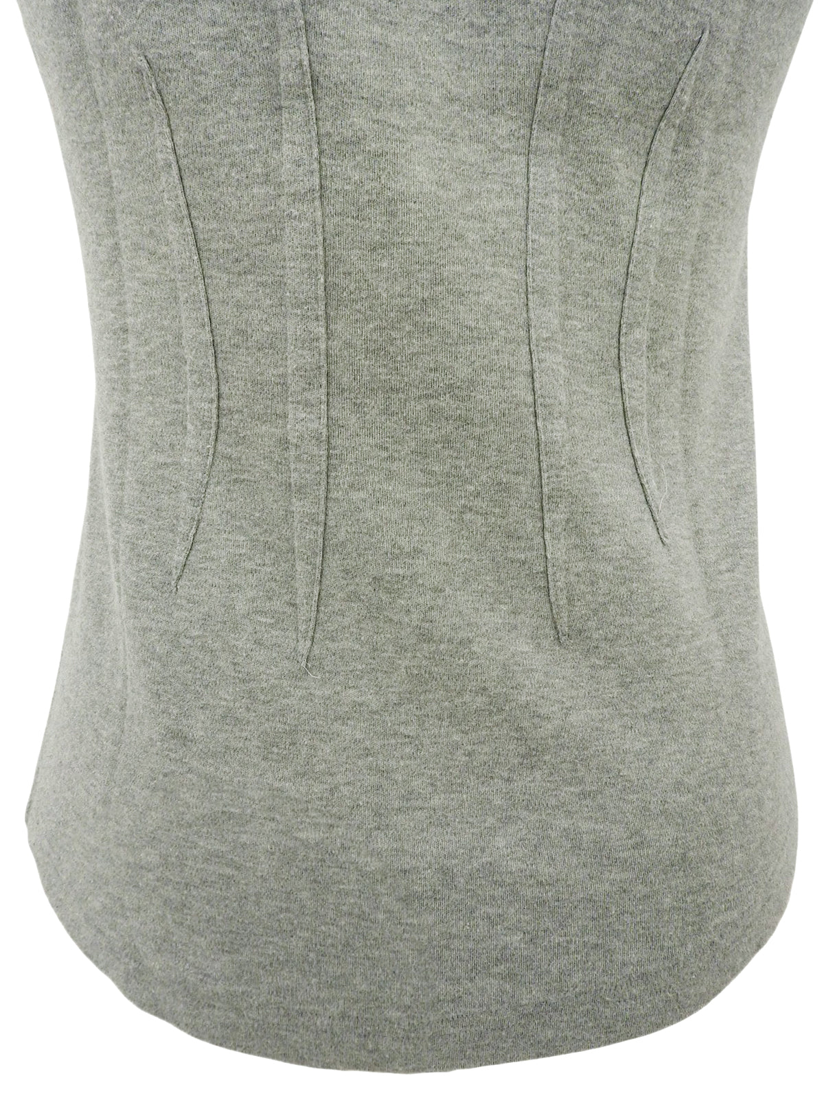 ウエストシェイプデザインノースリーブトップス グレー