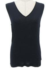 2006 CC Mark Line Logo Sleeveless Top Navy
