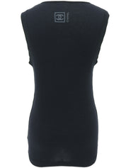 2006年製 CCマークラインロゴノースリーブトップス ネイビー