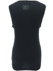 2006 CC Mark Line Logo Sleeveless Top Navy