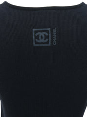 2006年製 CCマークラインロゴノースリーブトップス ネイビー