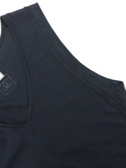 2006 CC Mark Line Logo Sleeveless Top Navy