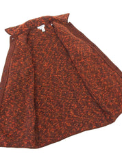 ロゴボタンニットコート ブラウン/オレンジ