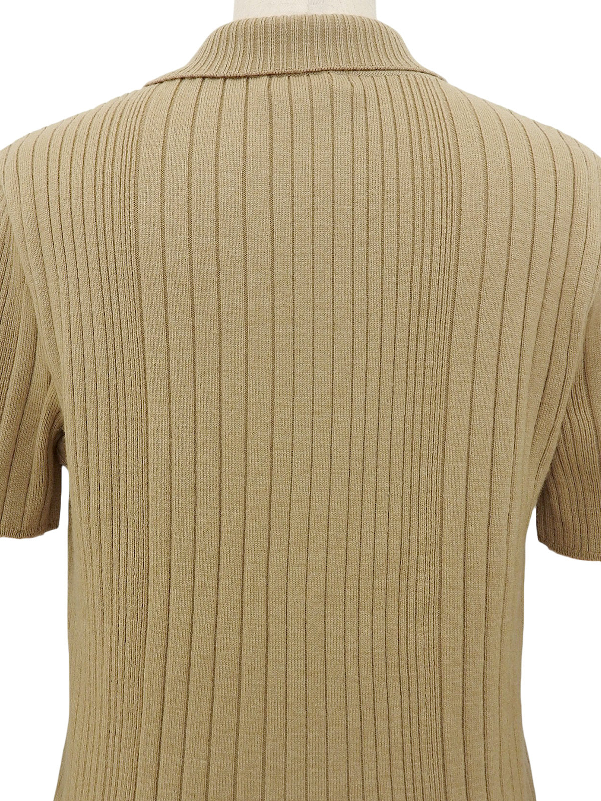 Knit Short Sleeve Top "2 Beige