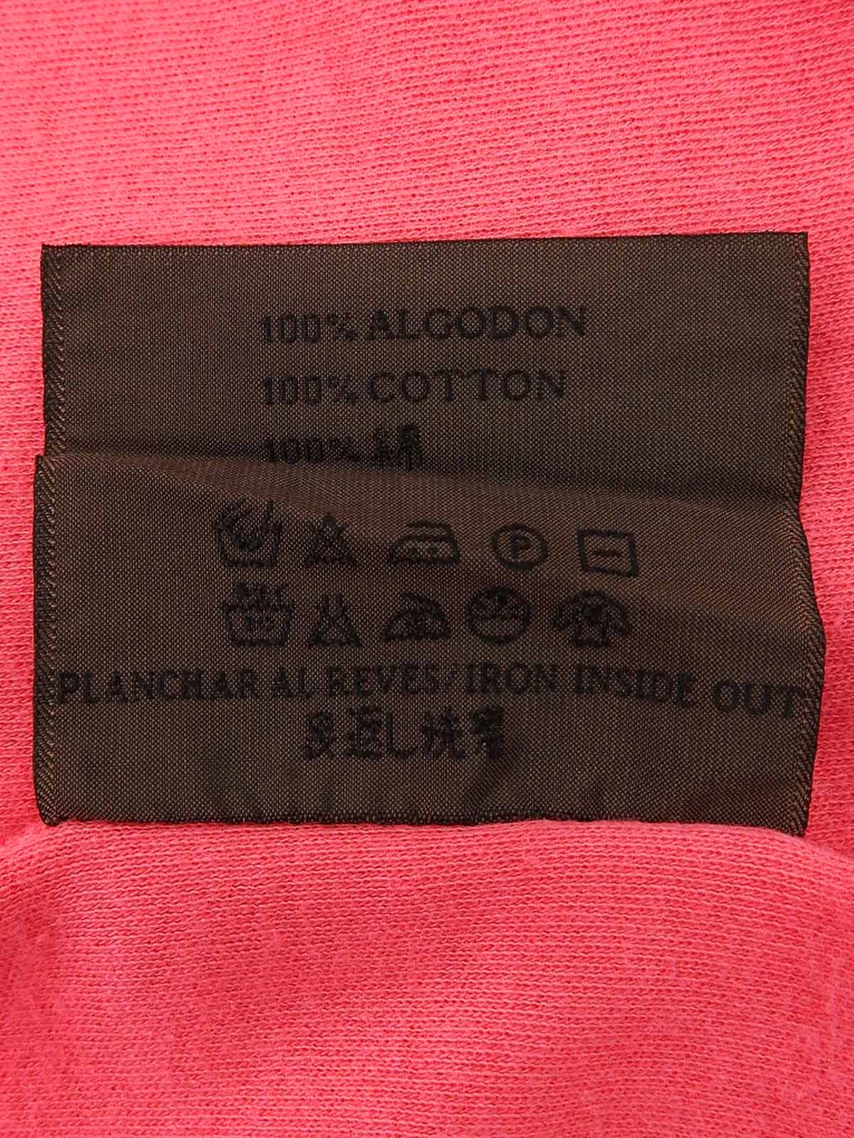 アナグラムプリントノースリーブトップス ピンク