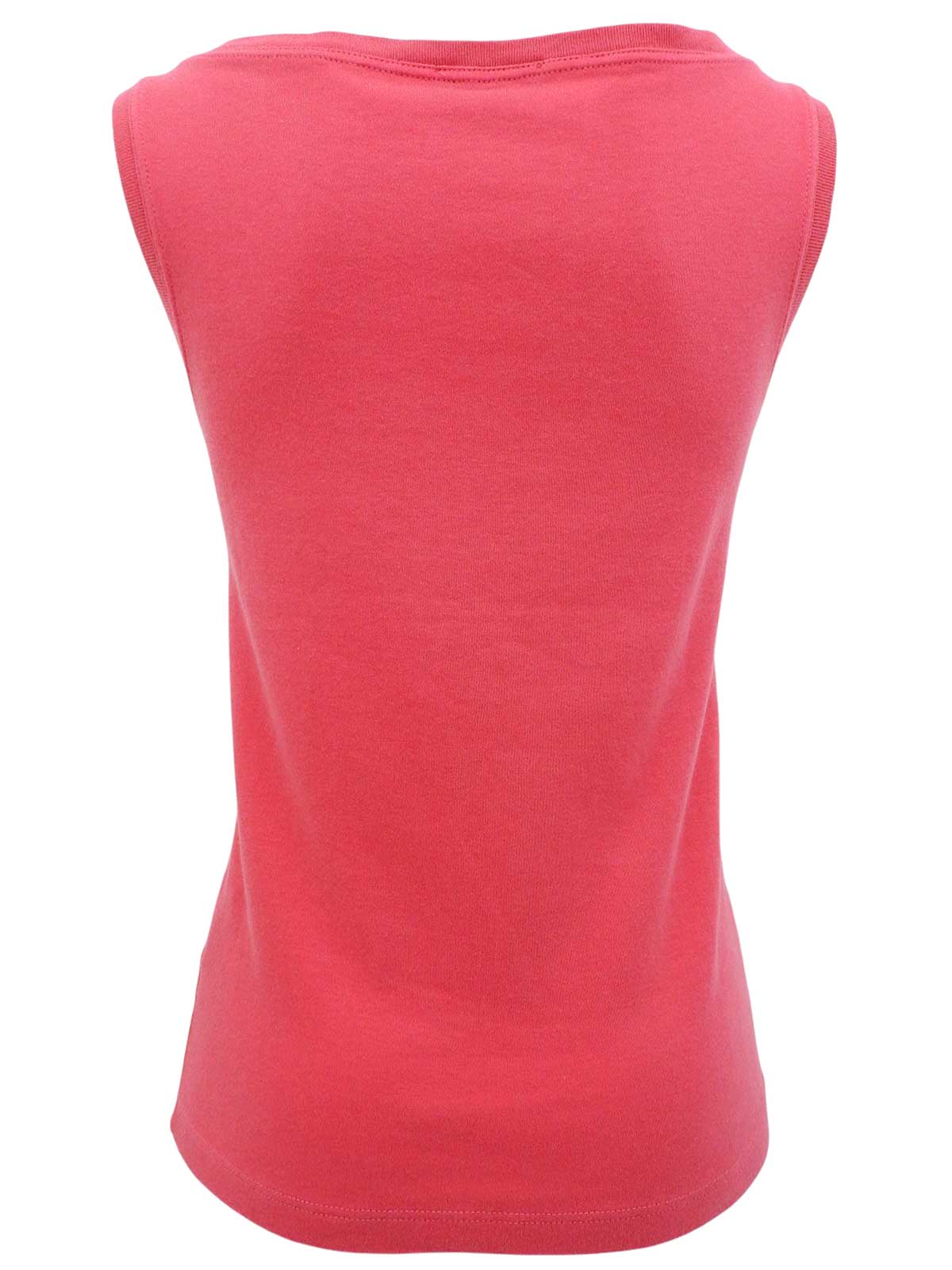 アナグラムプリントノースリーブトップス ピンク