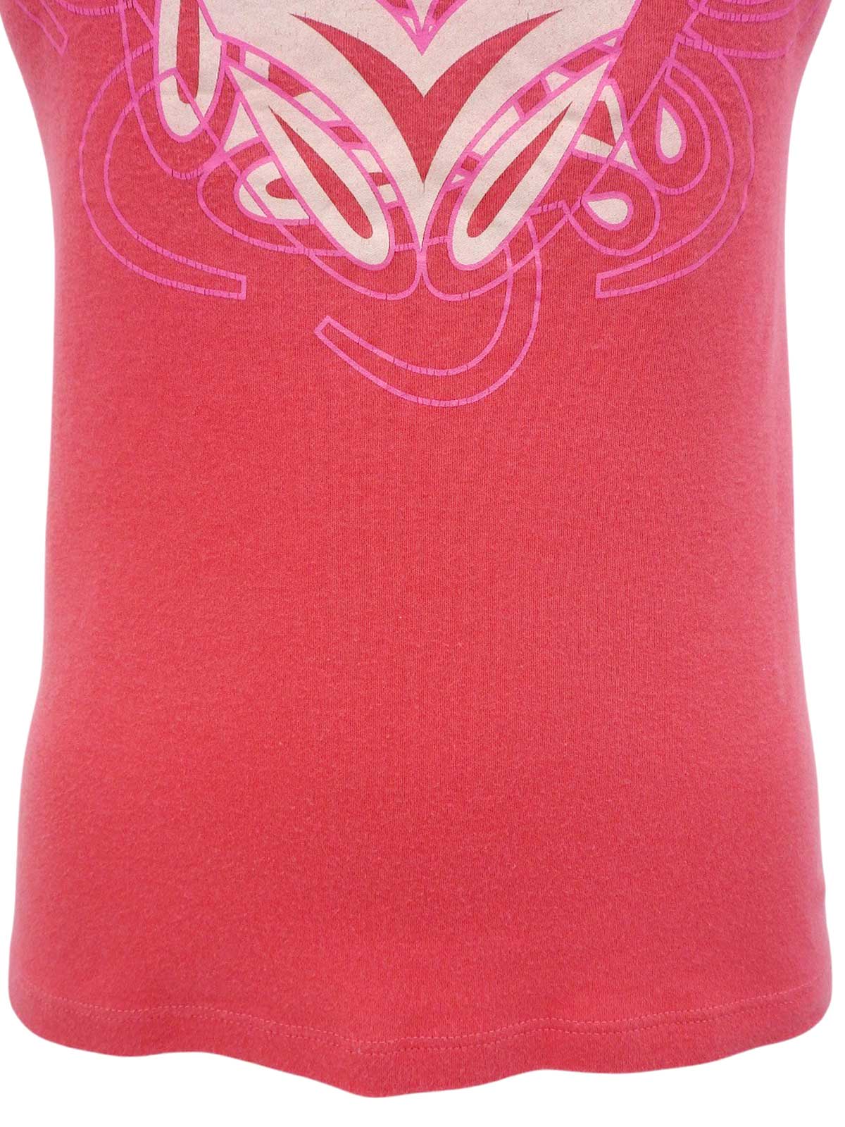 アナグラムプリントノースリーブトップス ピンク
