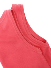 アナグラムプリントノースリーブトップス ピンク