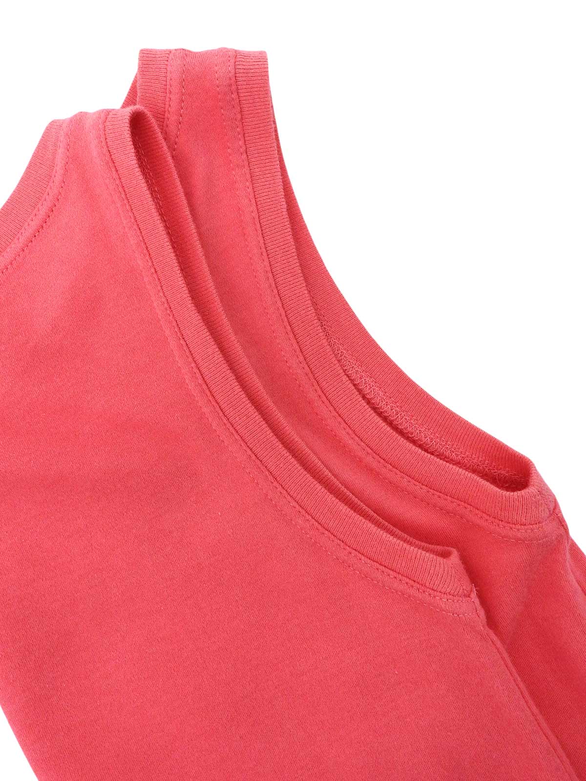 アナグラムプリントノースリーブトップス ピンク