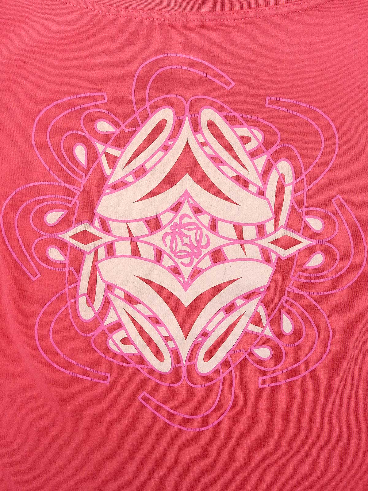 アナグラムプリントノースリーブトップス ピンク