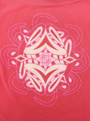 アナグラムプリントノースリーブトップス ピンク