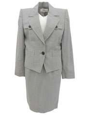 マーブルボタンセットアップ ライトグレー