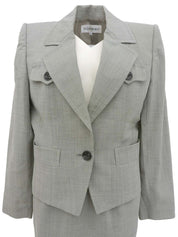 マーブルボタンセットアップ ライトグレー