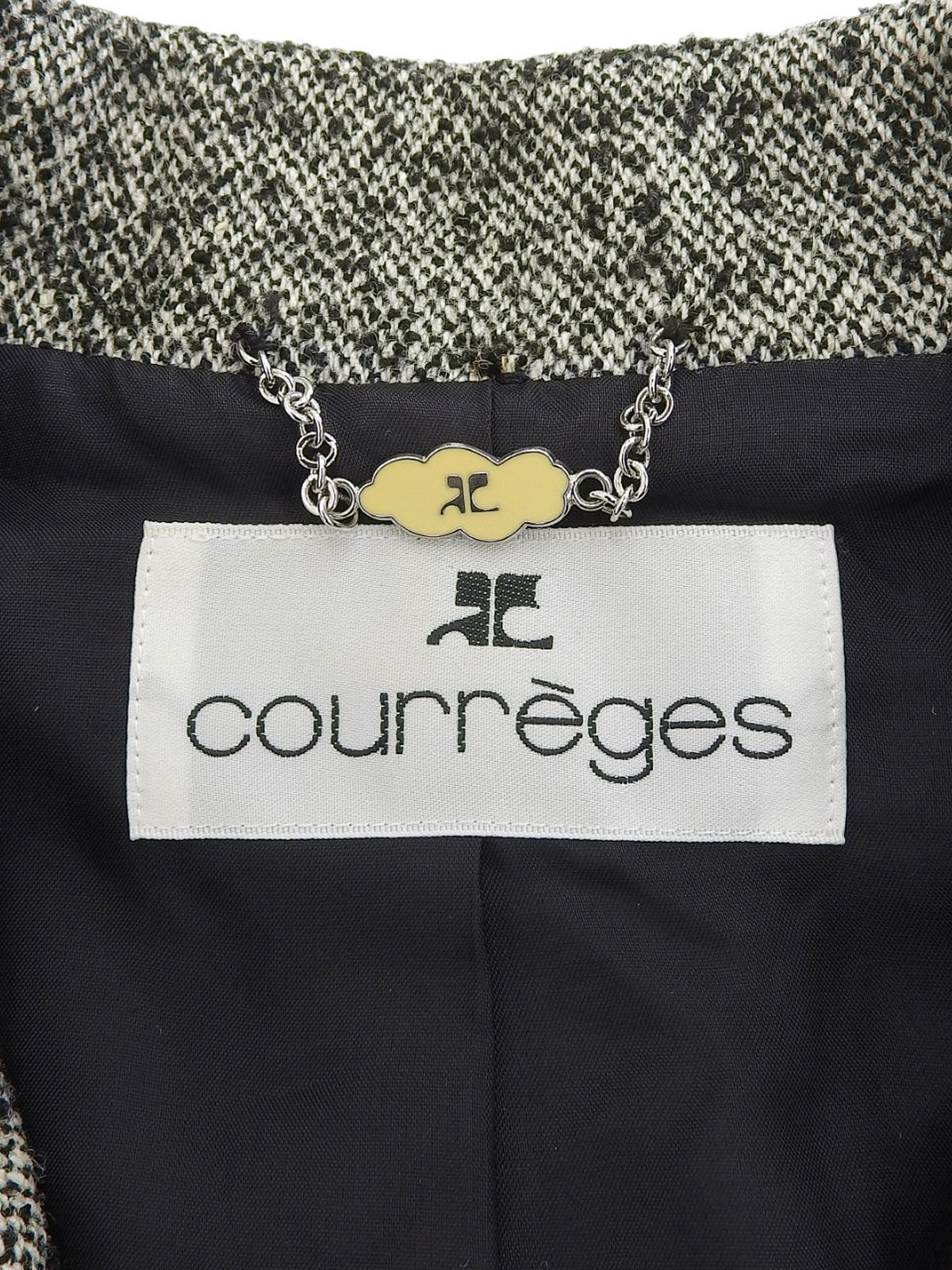 ウールトリムデザインセットアップ グレー