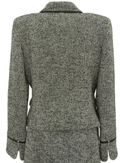 ウールトリムデザインセットアップ グレー