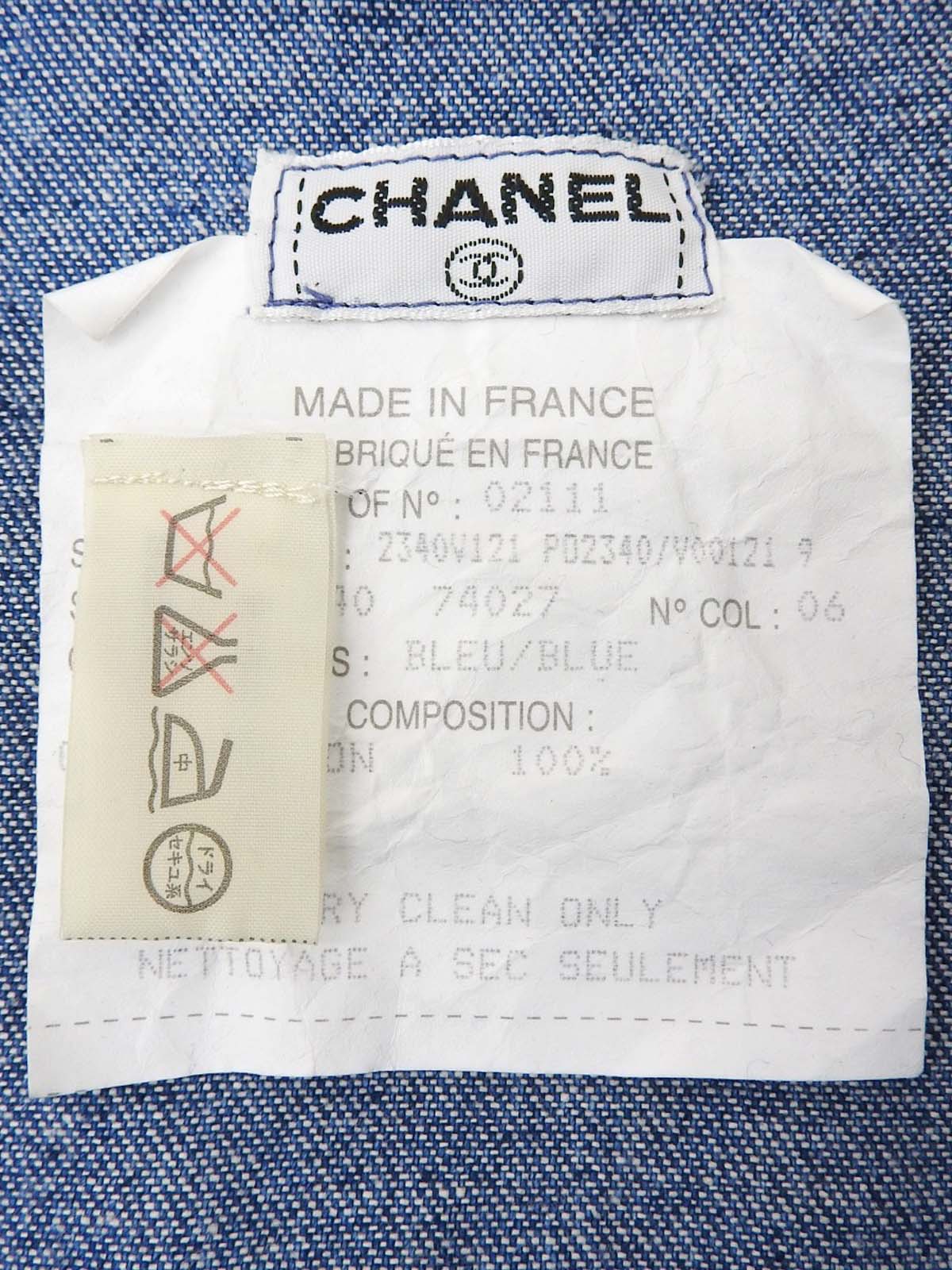 デニムトリムデザインロゴボタンウエスタンシャツ インディゴ