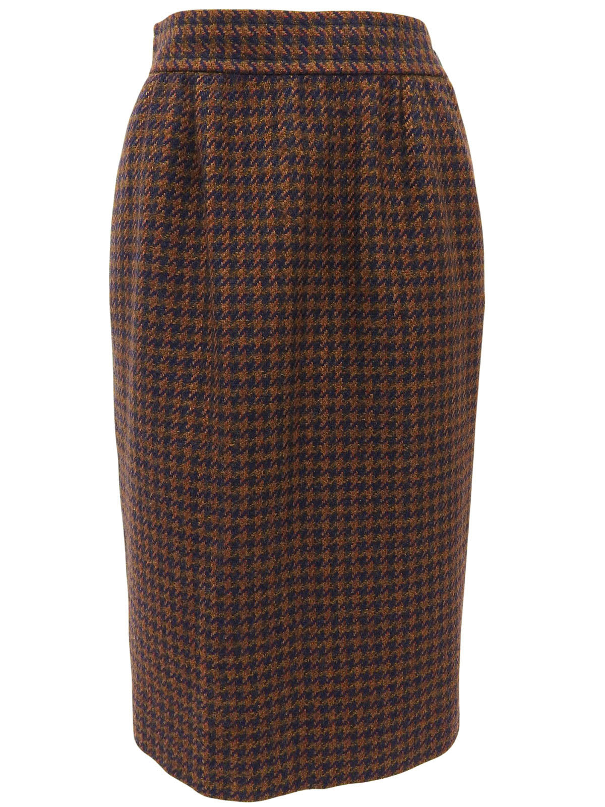 棕色/海军蓝羊毛设计纽扣