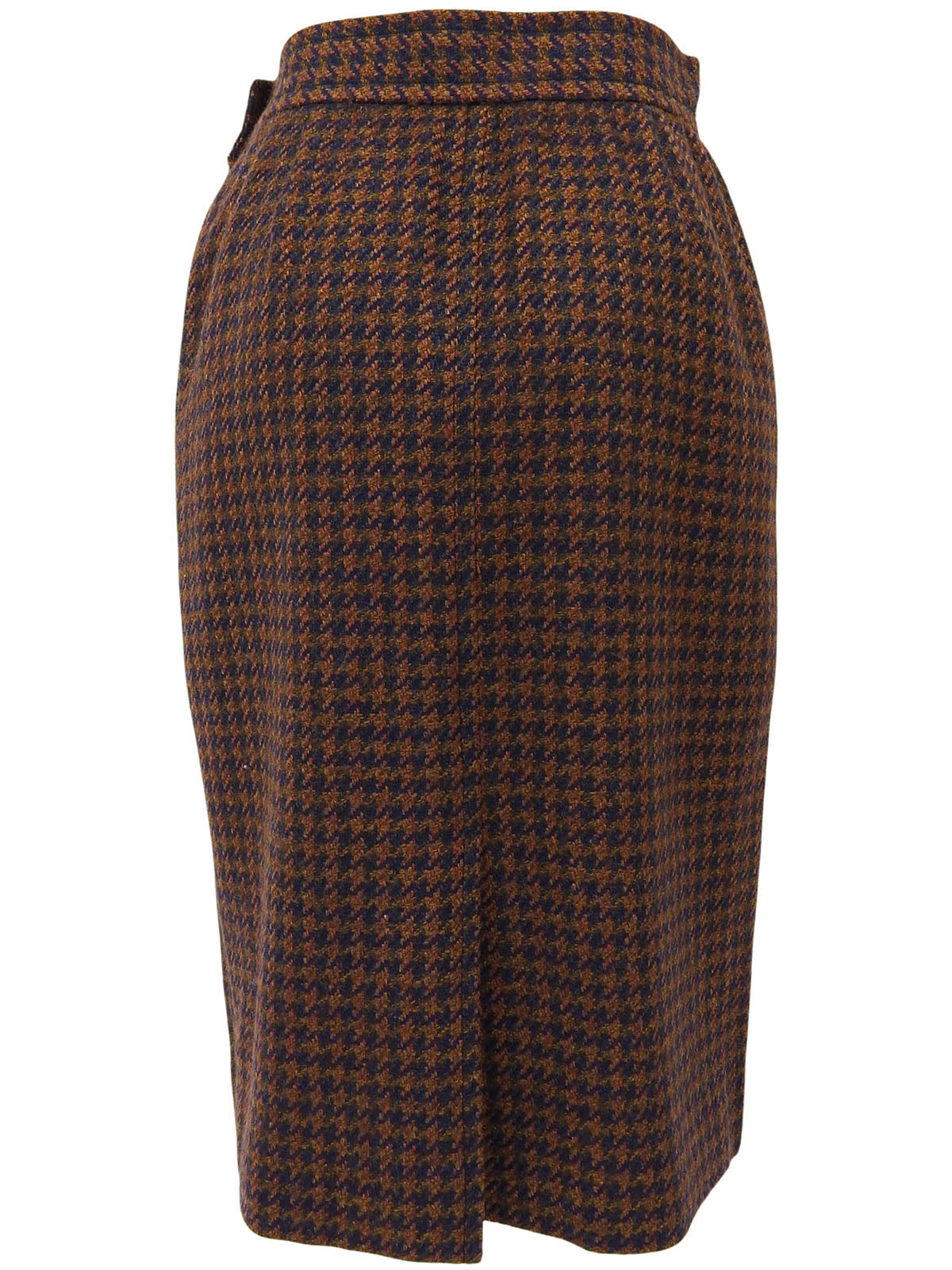 棕色/海军蓝羊毛设计纽扣