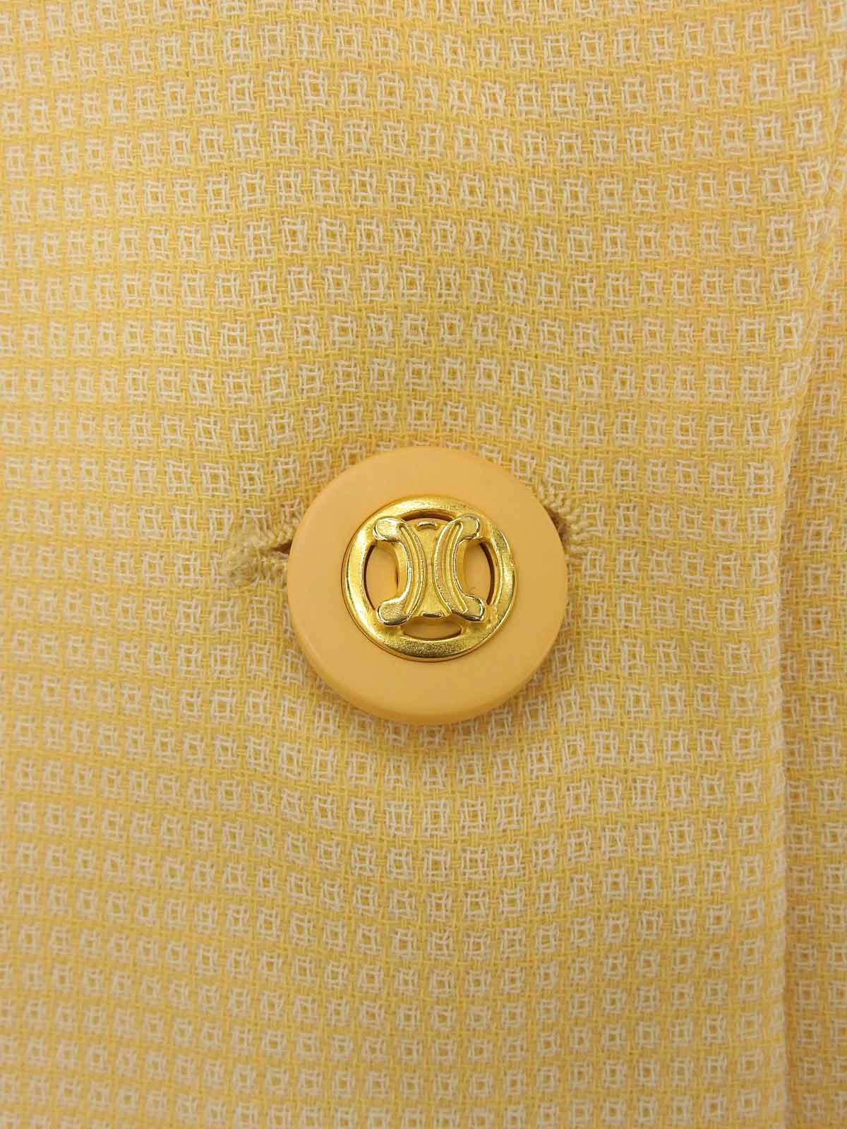 マカダムボタンセットアップ イエロー