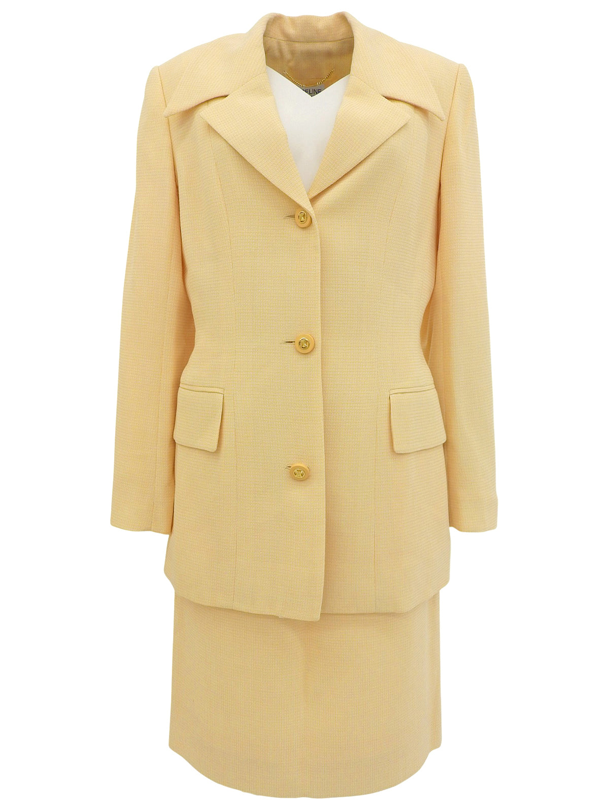 マカダムボタンセットアップ イエロー