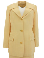 マカダムボタンセットアップ イエロー