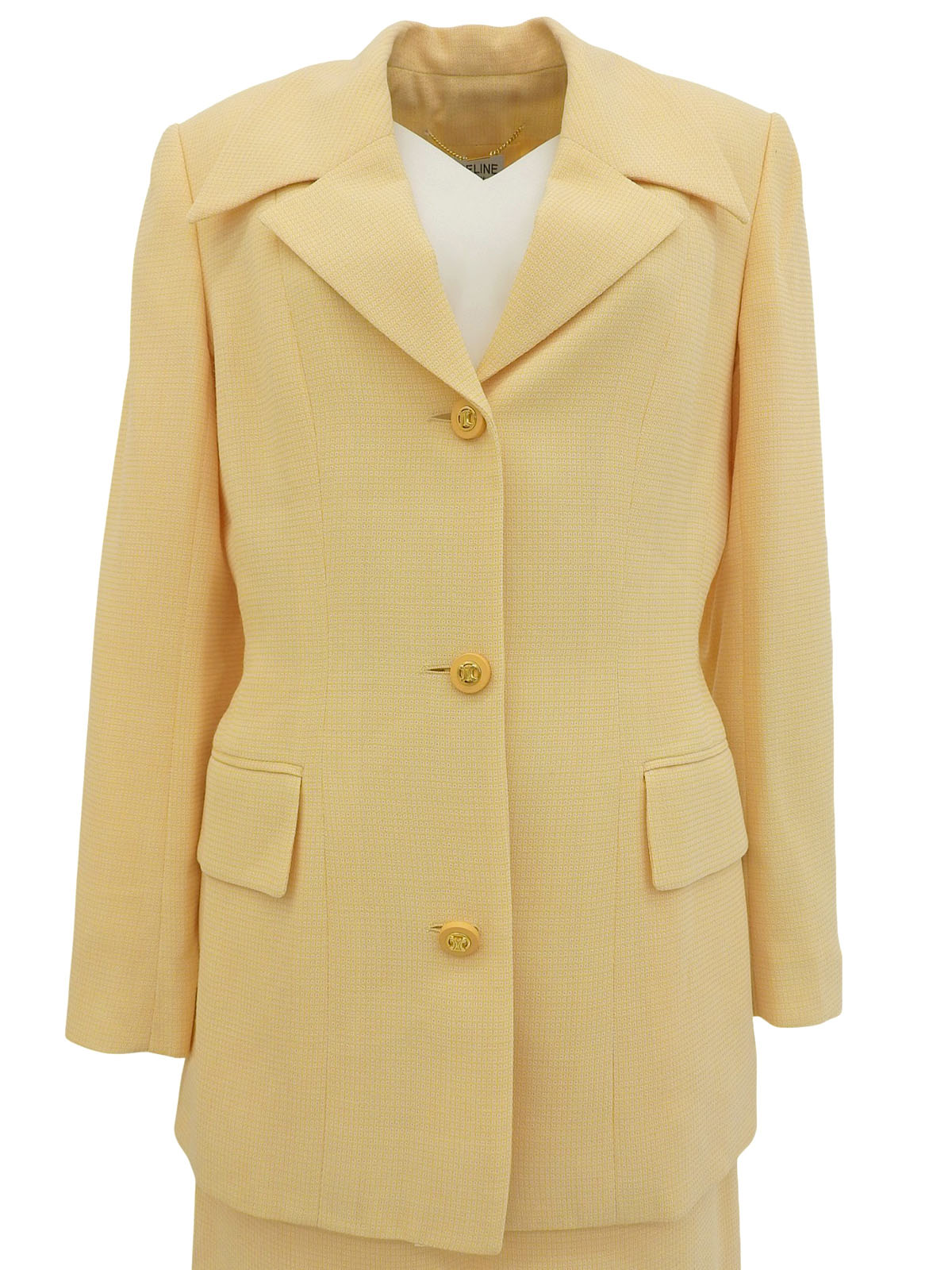 マカダムボタンセットアップ イエロー