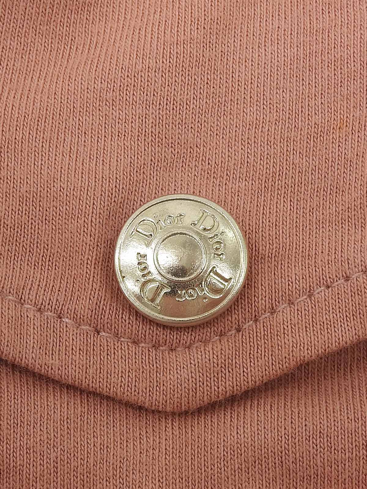 ロゴポケットレースアップショートスリーブトップス コーラルピンク