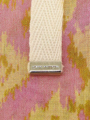 Cotton Monogram Pattern Dress in Pink/Yellow