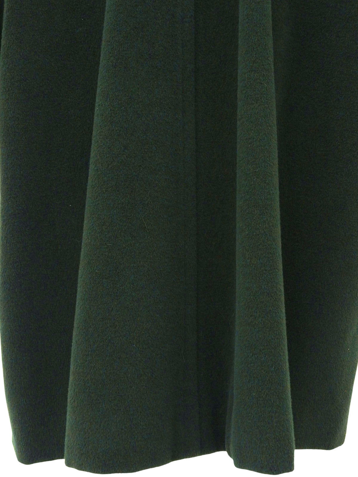 ビーバーファーウールコンビロングコート グリーン/ブラウン