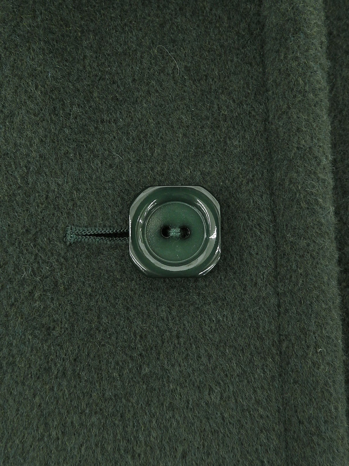 ビーバーファーウールコンビロングコート グリーン/ブラウン