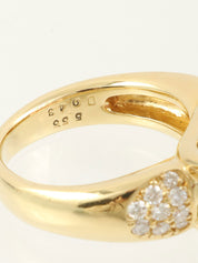 18K Gold/Pink Pink Tourmaline Diamond Ring