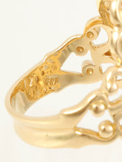 18K Gold Diamond Design Ring