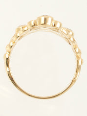 18K Gold Diamond Design Ring