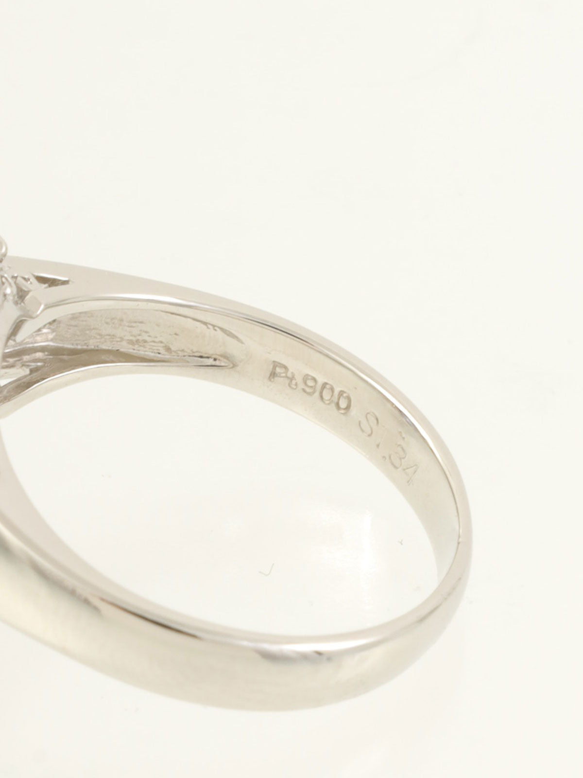 Platinum Sapphire Diamond Ring in Silver/Blue