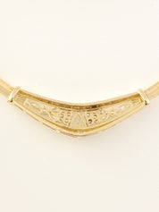 18Kダイヤモンドデザインネックレス ゴールド