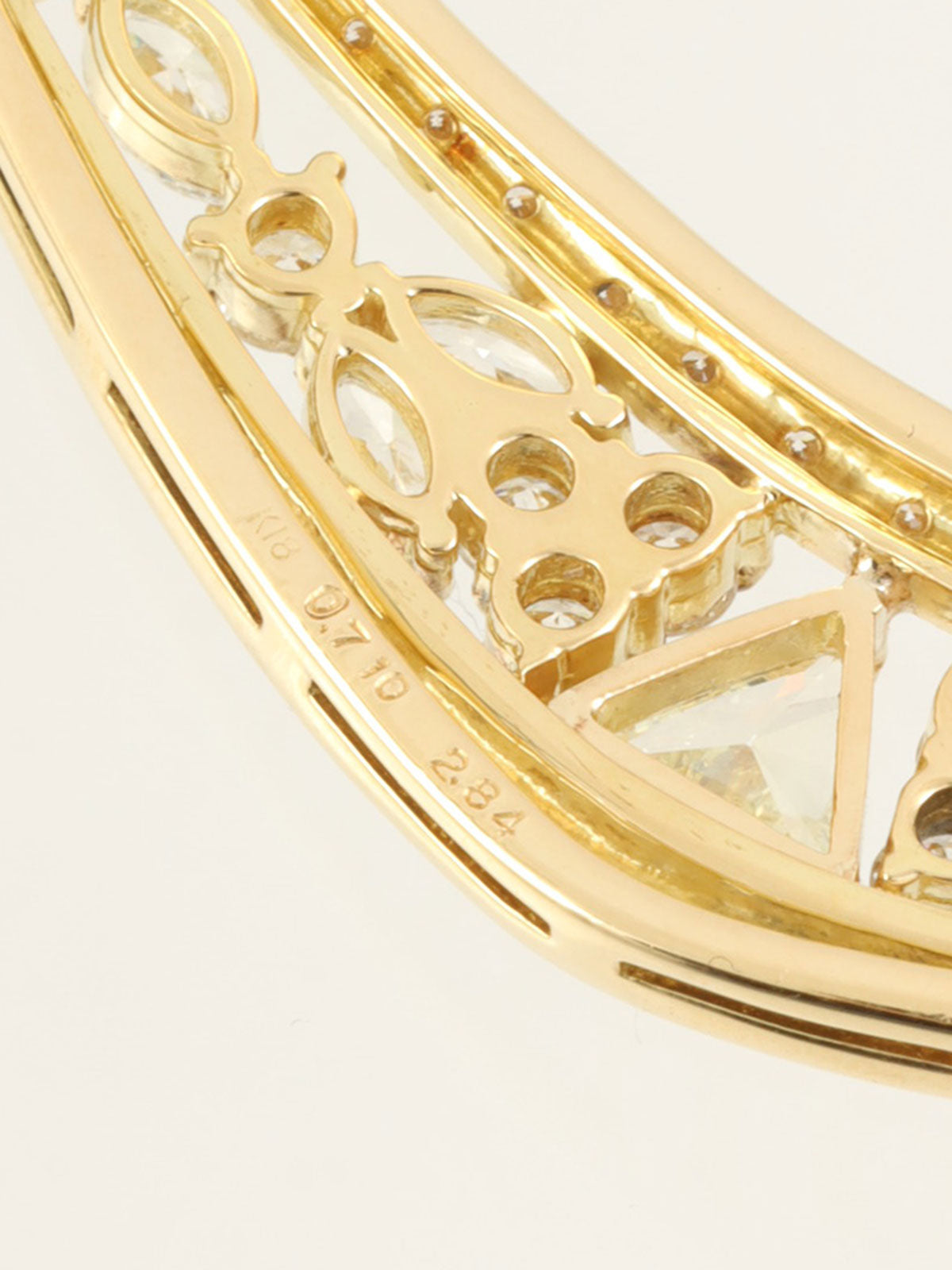 18K Gold Diamond Design Necklace