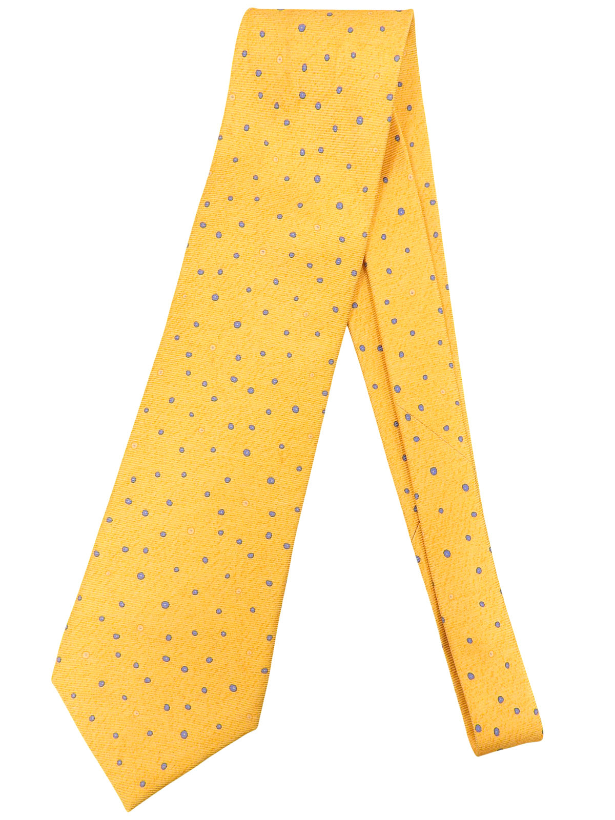 Dot Pattern Tie Yellow/Blue
