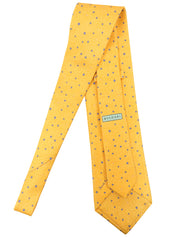 Dot Pattern Tie Yellow/Blue