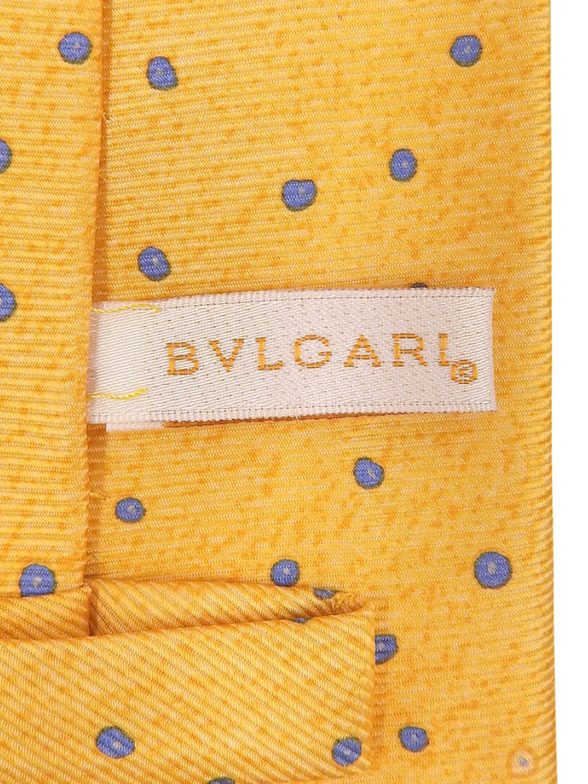 Dot Pattern Tie Yellow/Blue