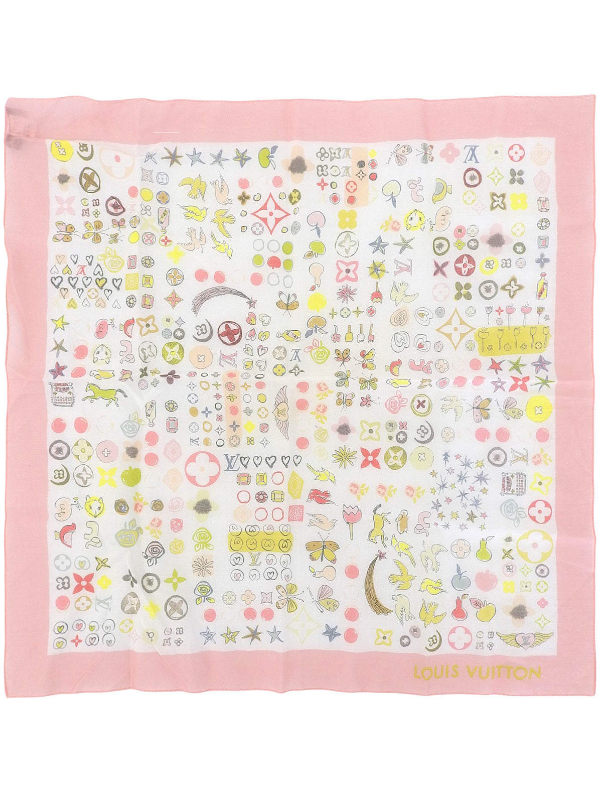 Design Pattern Scarf Pink